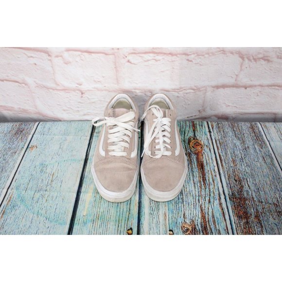 Vans Old Skool Tan Suede Scotchgard Lace Up Skate Shoes Sneakers M 7 L 8.5 - Picture 5 of 9
